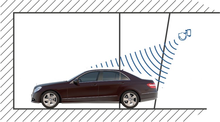 Schick Electronic - Signals + Sensor at front of parking space